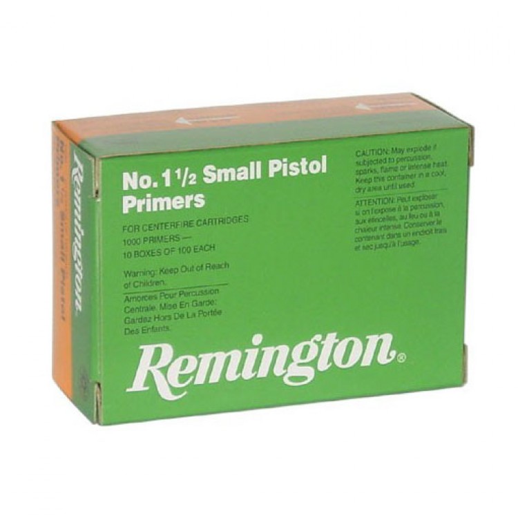 Amorces Remington #1 1/2 Small Pistol | 1,000 Unités