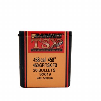 .458 Calibre 450 Grain TSX Barnes #306 9