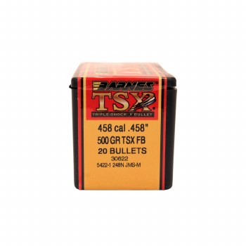 .458 Calibre 500 Grain TSX Barnes #30622