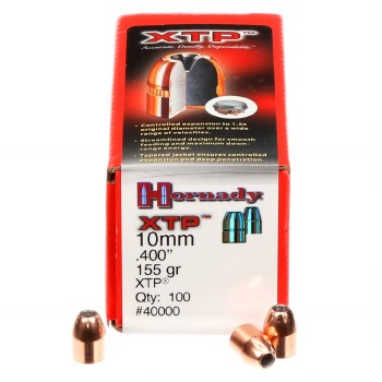 10mm 155gr HP/XTP Hornady #40000 100/Bx